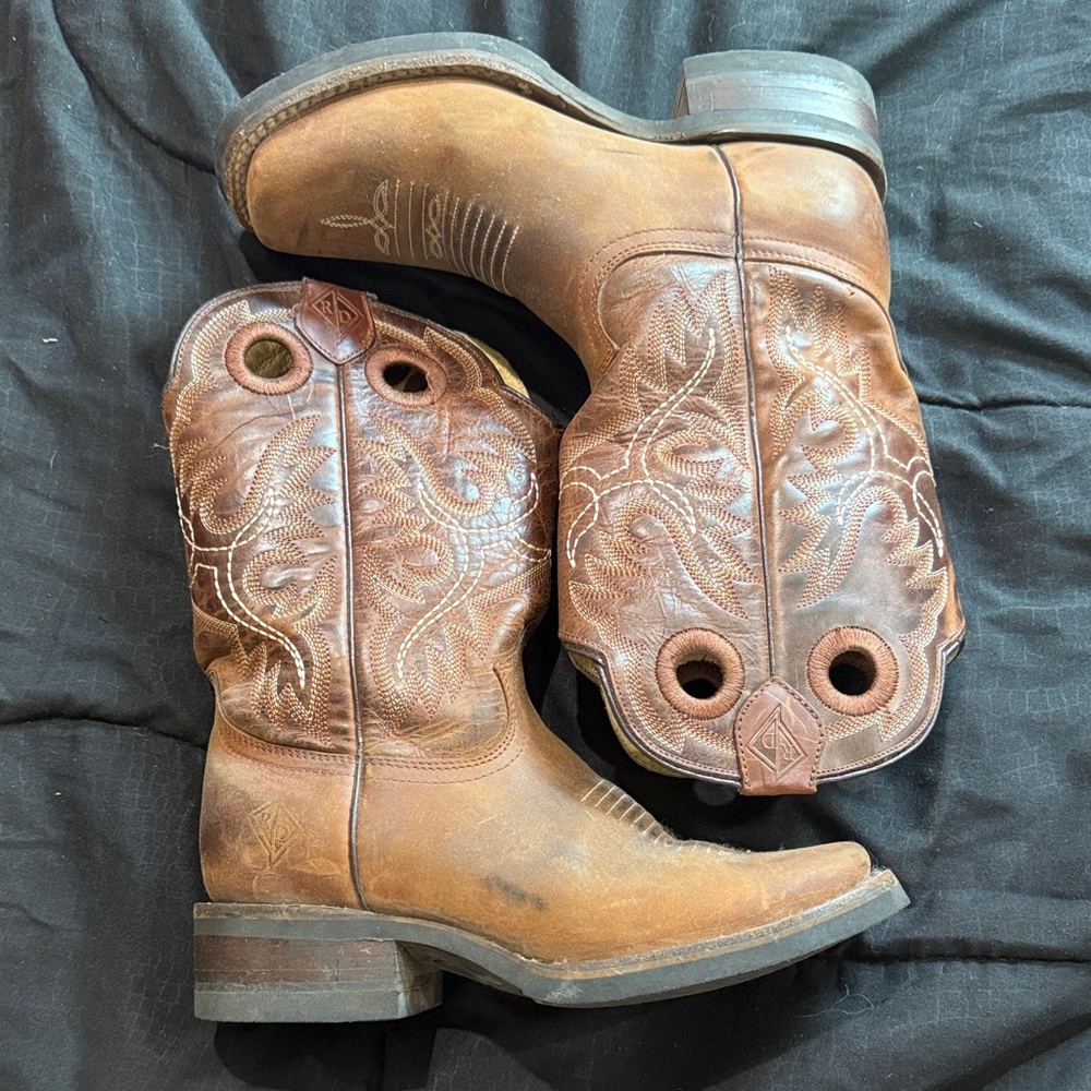 Brown Leather Western Boots